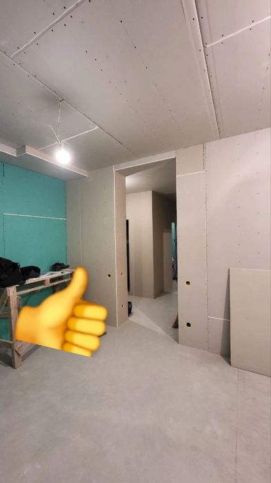 Монтаж стін, потолків з гіпсокартону, OSB,вагонка,пластик, гіпсокартон