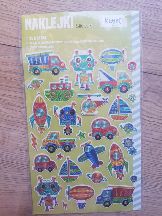 Nowe naklejki dziecięce marki Kayet 21sztuk