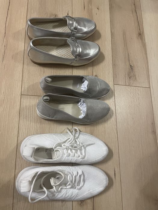 Buty damskie srebrne rozmiar 36