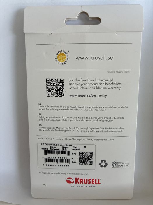 Etui plecki Krusell dla LG Optimus L5 II E460
