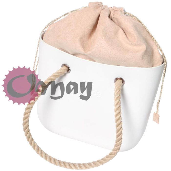 Naturalny organizer do OBAG STANDARD worek Eko Zamsz Biszkoptowy OMAY