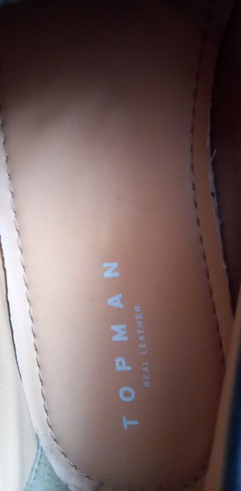 Czarne męskie nowe mokasyny skórzane Topman r. 41