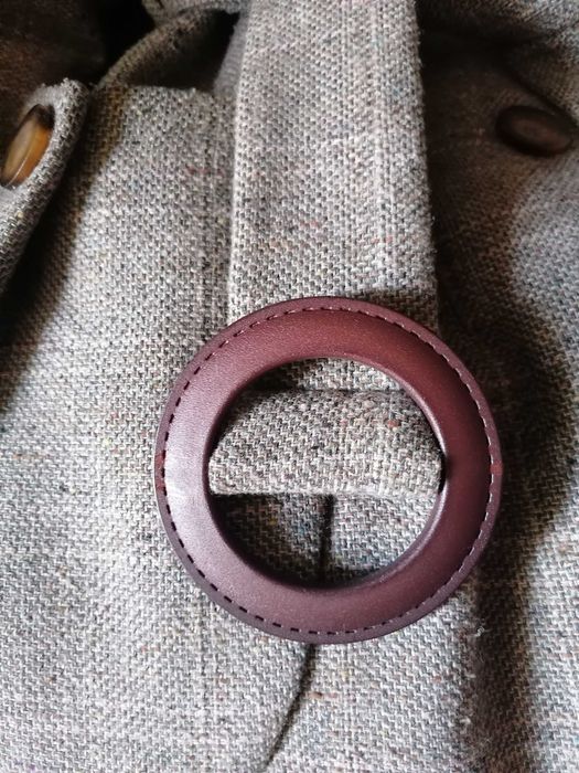 Płaszcz trencz A WEAR z wełną wełna bufki 38/40 M/L
