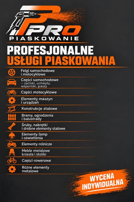 Usługi piaskowania