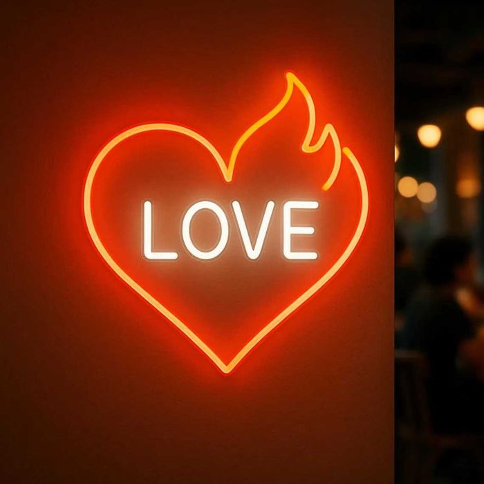 Letreiro Neon Personalizado (O amor merece brilhar)
