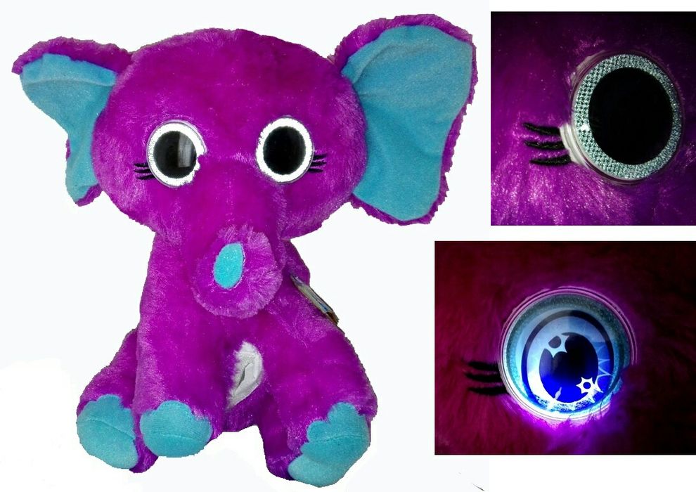 Słonik ze świecącymi oczami