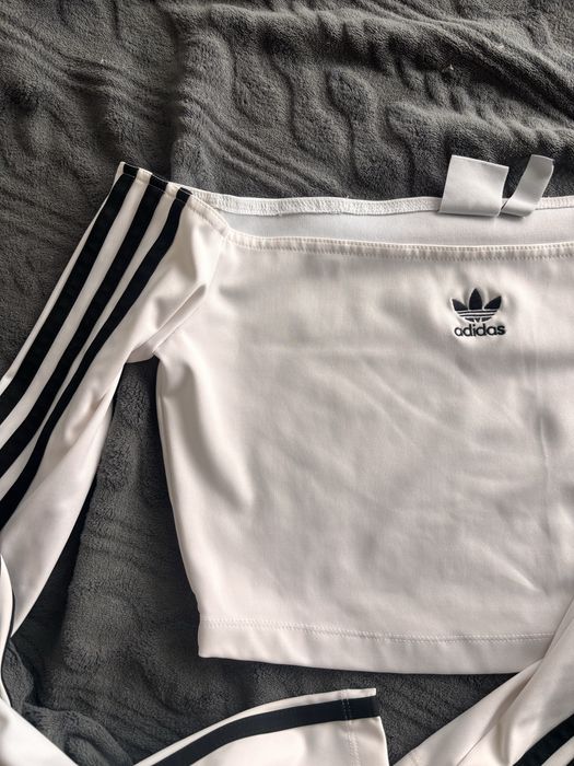 Кроп топ білий adidas