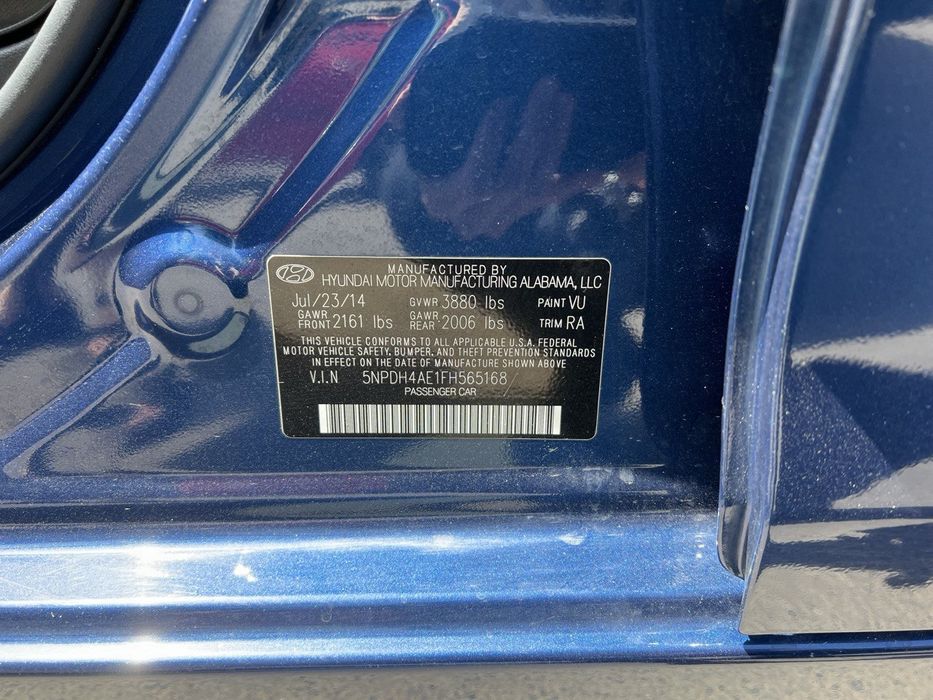 Hyundai elantra, 2015