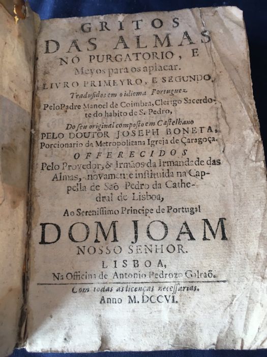 gritos das almas do purgatorio capa pergaminho