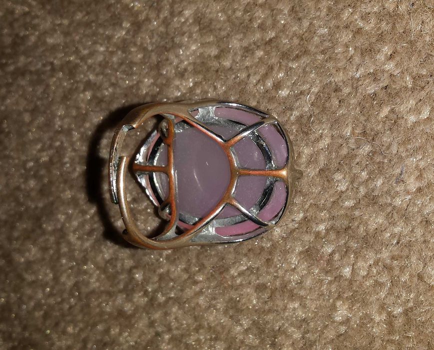 Лот бижутерия Набор кольцо серьги лунный камень Кольцо розовый кварц