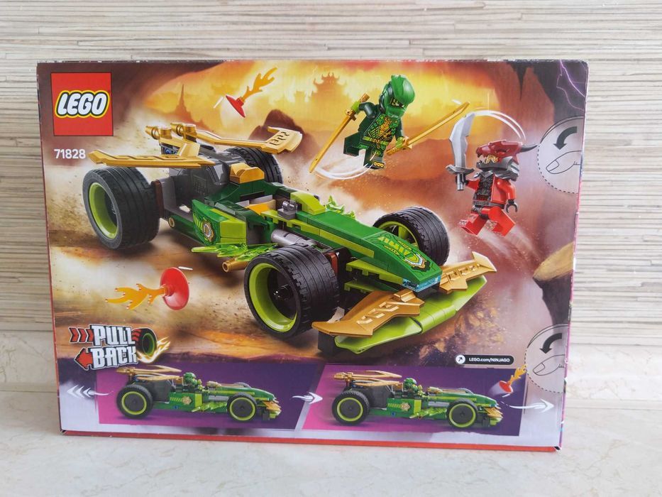 NOWE Klocki 71828 LEGO Ninjago Samochód wyścigowy Lloyda z napędem typ