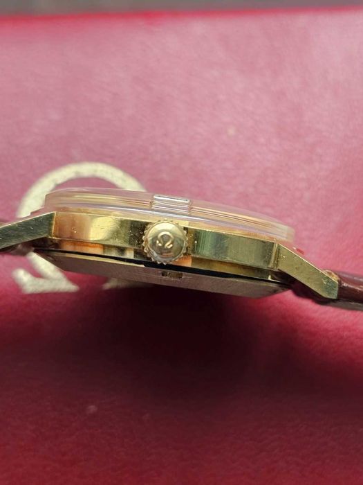 Złota Omega Geneve Automatic lite złoto 18K idealny oryginalny stan