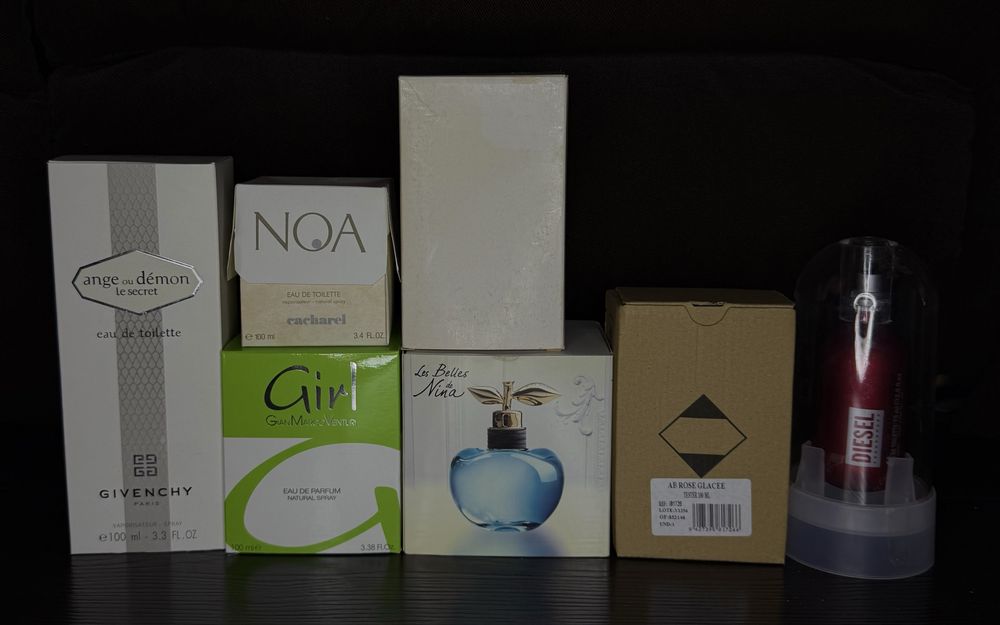 Набір з 7 парфумів Givenchy, GMV, Nina Ricci, Armand Basi, Cacharel