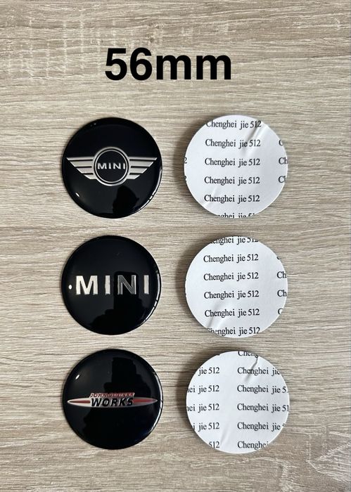 Conjunto 4 Centros Jantes Mini Cooper 54mm 56mm 60mm 65mm 68mm