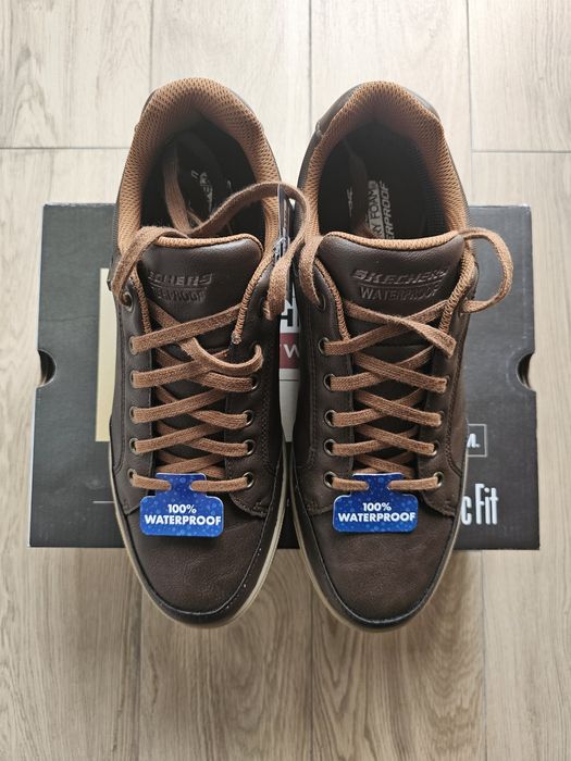 Nowe nieużywane sneakersy Skechers Sparkman brązowe rozm. 43