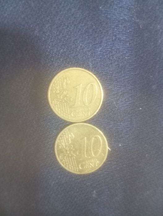 Moedas de 10 cêntimos raras