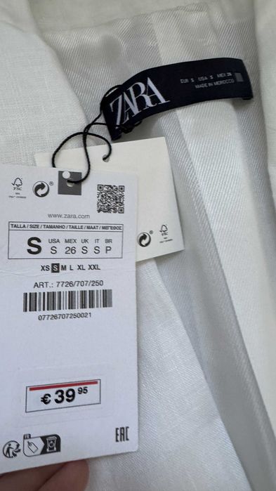 Жакет Zara розмір S льон