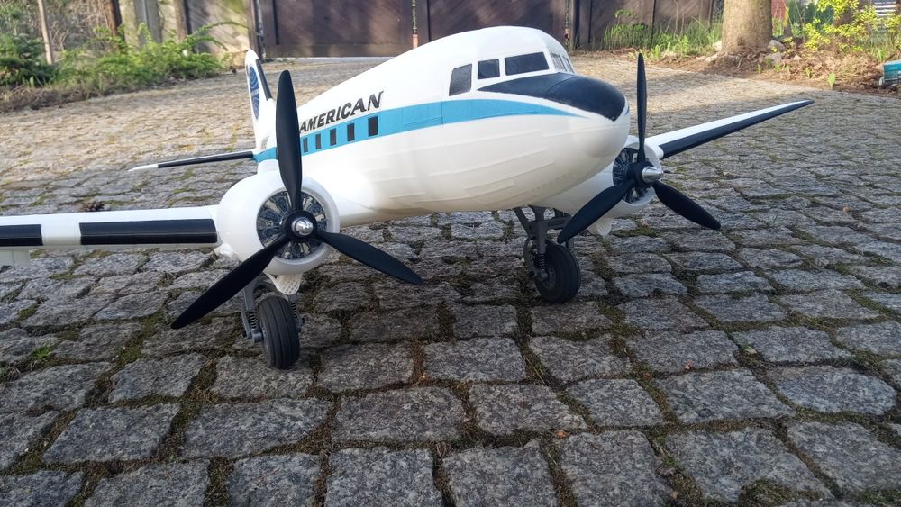 DC3 samolot RC (elementy druk 3D)