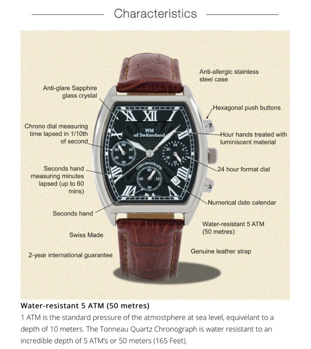 Relógio de pulso WM