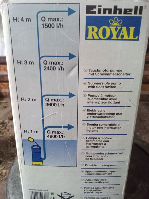 Bomba de água com pouco uso