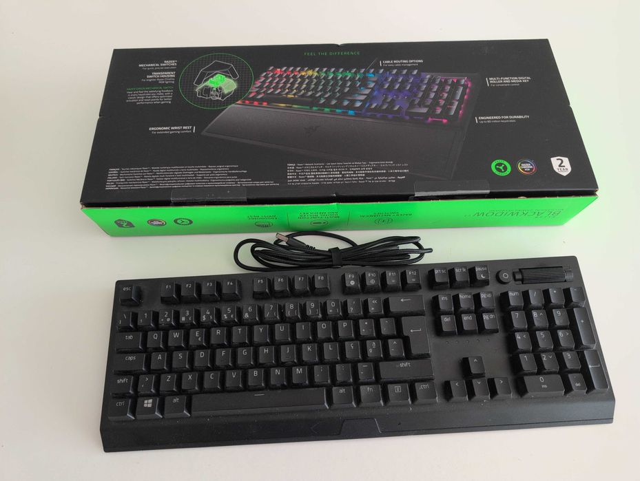 Teclado Gaming Razer Blackwidow V3 - Layout PT, COMO NOVO