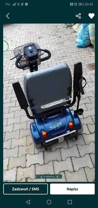 Skuter dla osoby niepełnosprawnej lub starszej