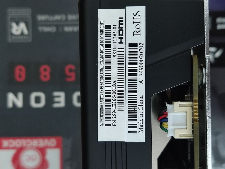 Sapphire Nitro+ RX 580 8Gb GDDR5 256bit