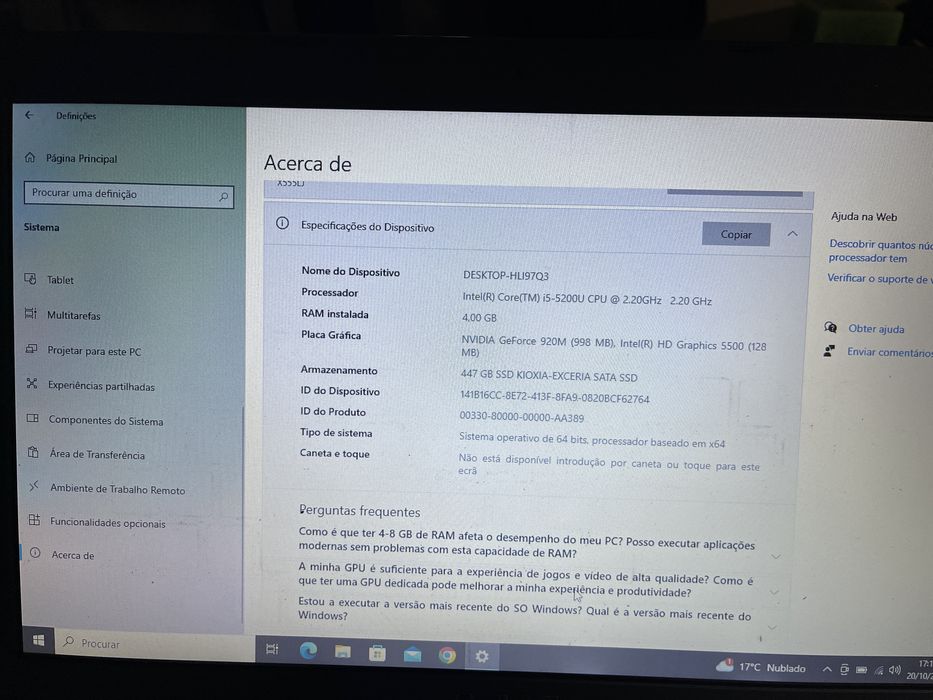 Portatil Asus X554L i5 intel