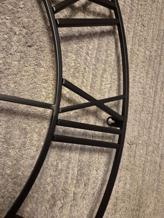 Zegar metalowy czarny loft 70cm