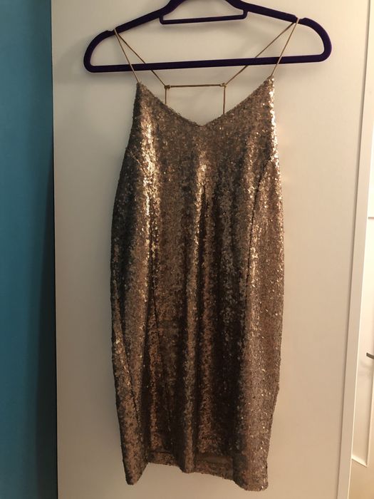 Sukienka Notion w zloto miedziane cekiny