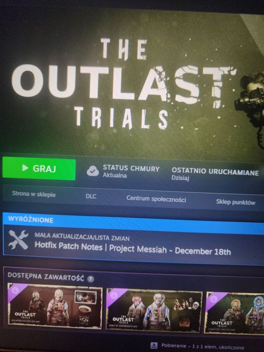 The Outlast trails Klucz dostępu