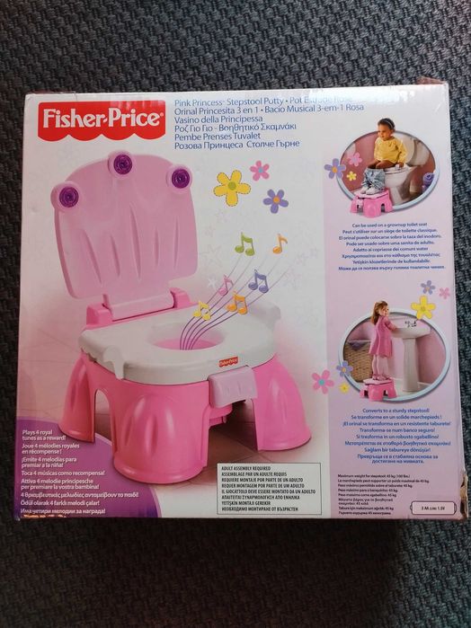 Troninho Rosa Menina Fisher Price – Musical, Banquinho Infantil