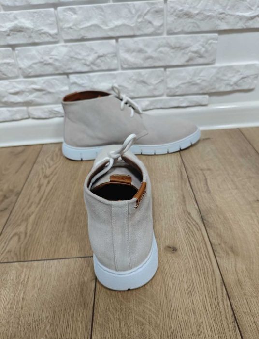 Decimo italy 43 чоловічі черевики кросівки білі шкіряні легкі дезерти