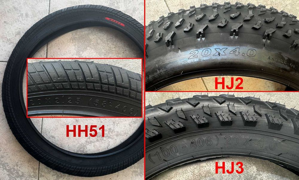 Pneus de bicicleta de roda 20"