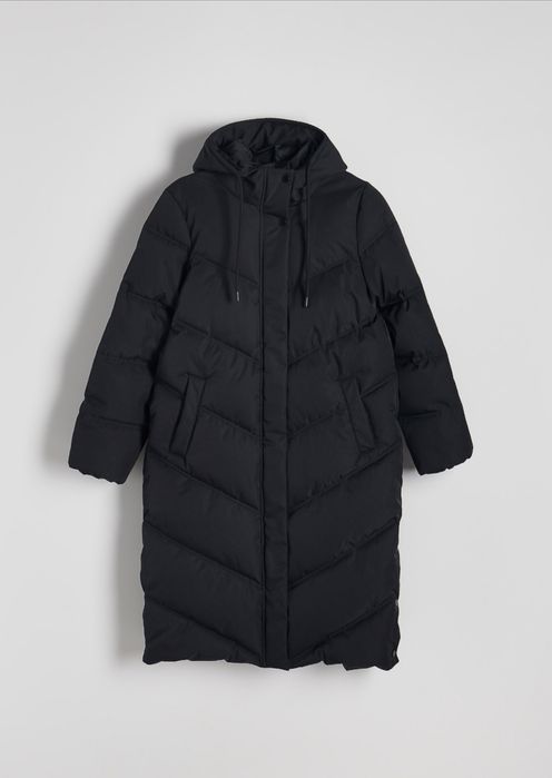 Уги Зимова Стьобана куртка з капюшоном пальто дутік