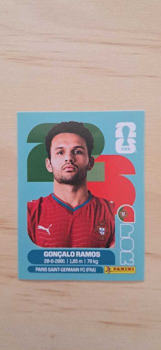 Cromo futebol de Gonçalo Ramos(Mundial 2026)da Panini