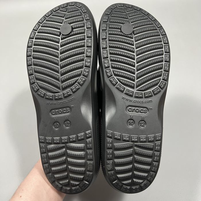 Чоловічі чорні в’єтнамки Crocs Classic Flip шльопанці
