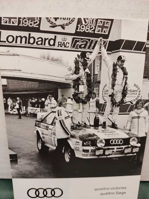 Pocztówka widokówka Audi quattro victories