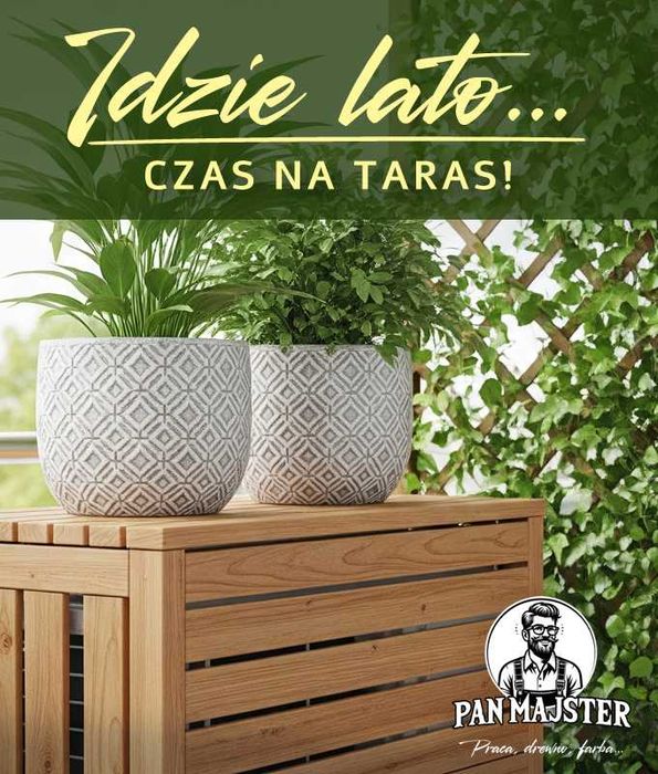 OGRODOWE METAMORFOZY Tarasy, zabudowa balkonów, kwietniki, pergole...