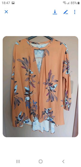 Elegancka dłuższa bluzka tunika rozmiar 48/50/52  5XL