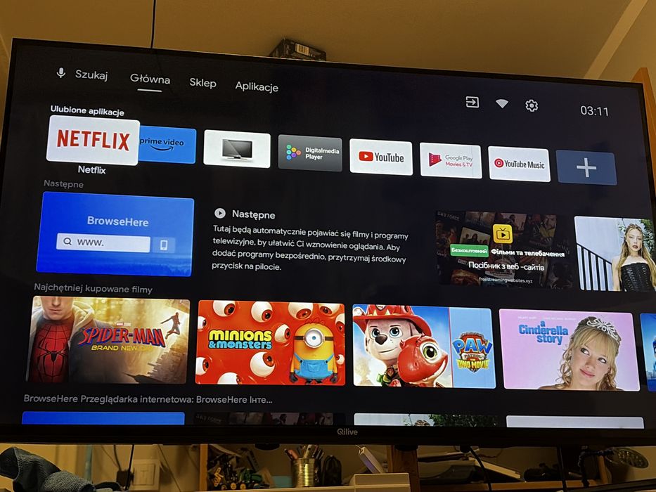 Telewizor Qilive 43’ 4K UHD Smart TV 2021