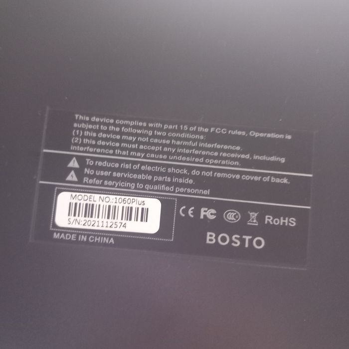 Tablet graficzny bosto 1060 plus