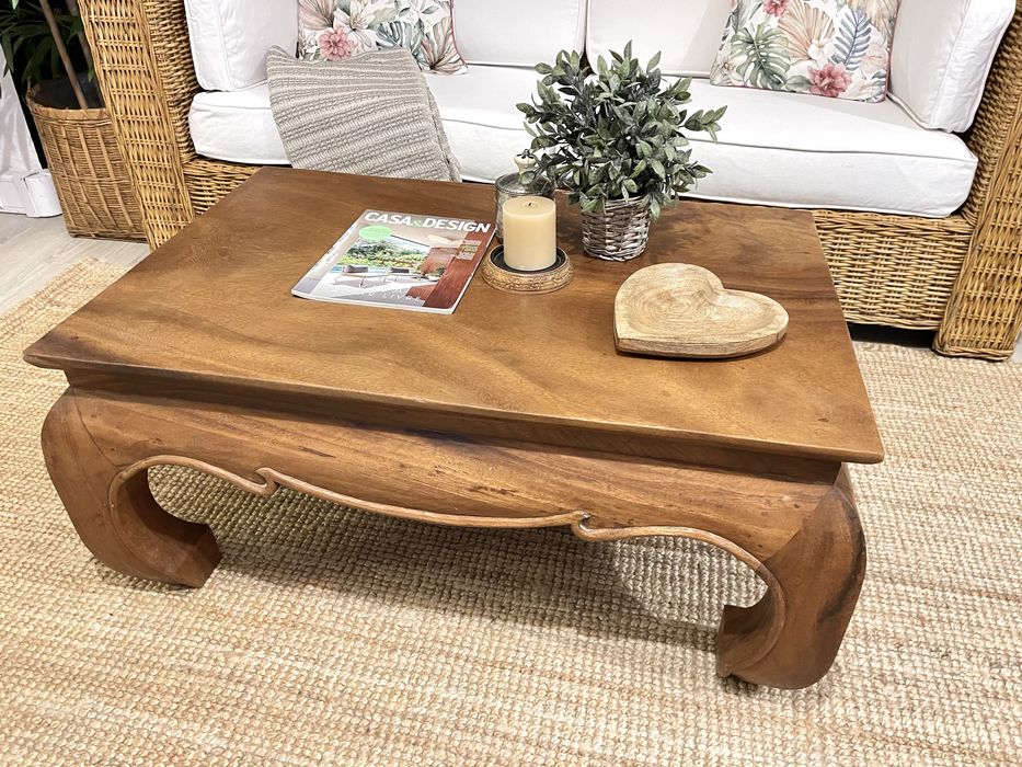 2 mesa, centro, apoio, aparador, teca, oriental, indonésia, rústica