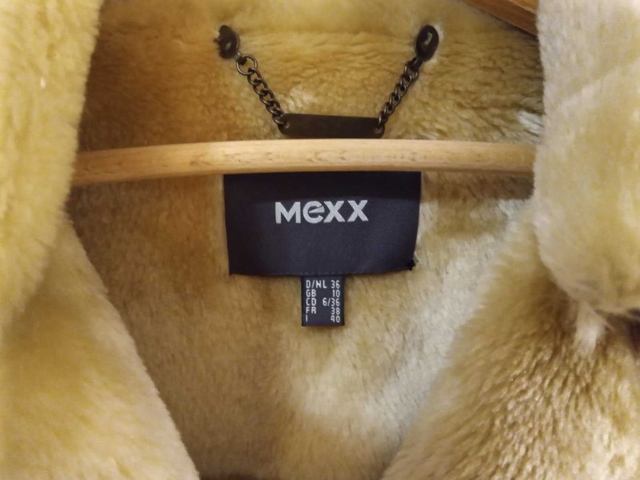 Дубленка женская MEXX, цвет светло-коричневый, р.36-38