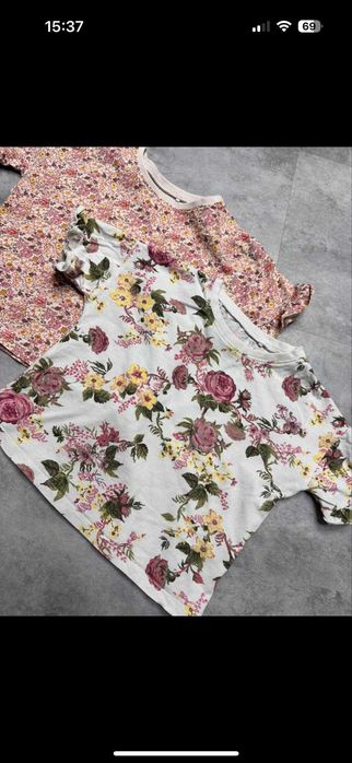 Bluzki bluzka komplet next 98 kwiaty lato