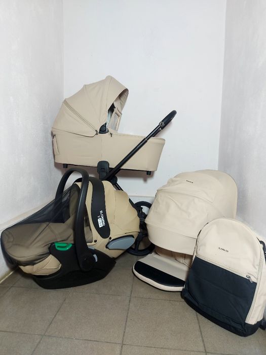 Коляска El.camino PERSONA +автокрісло  El.camino I-FIX розкладається