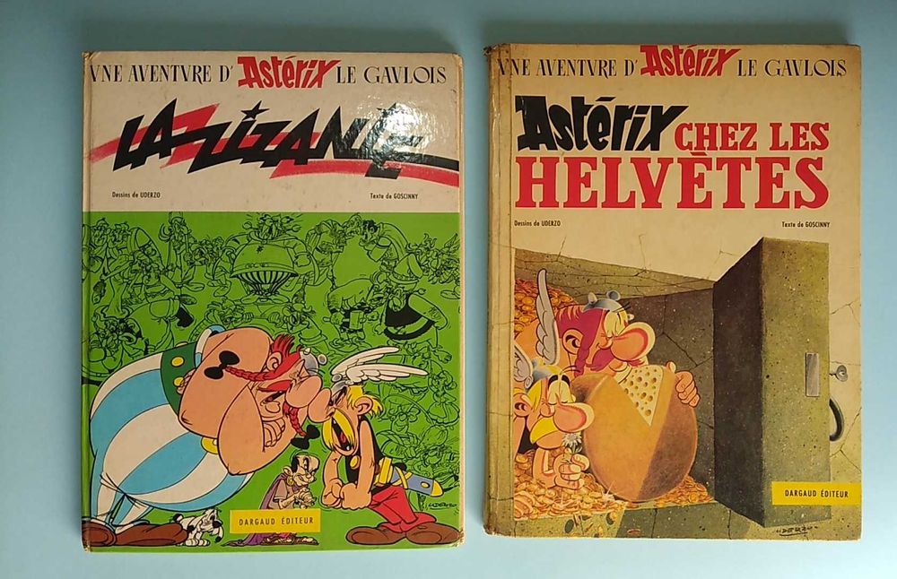 ASTÉRIX - Coleção em capa dura, edição francesa, algumas 1ªs edições.
