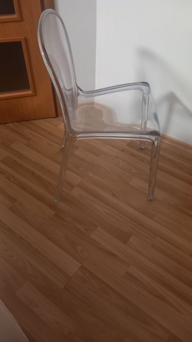 Krzeslo transparentne 2 szt polecam