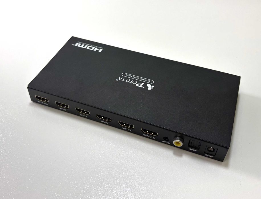 Portta Przełącznik 4x2 HDMI Matrix 4K 3D