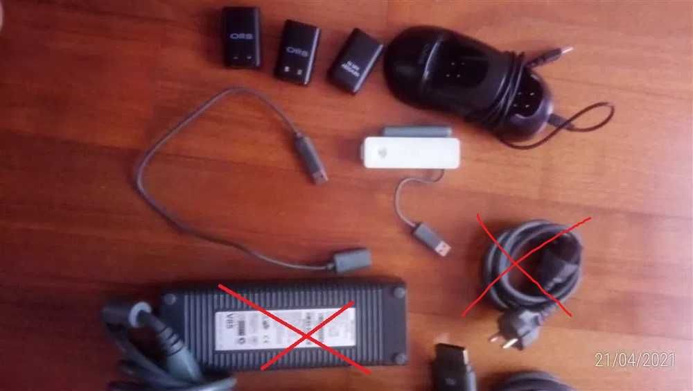Xbox 360 - Placa Wireless + Phones + Scart + Orb + Adaptador Kinect